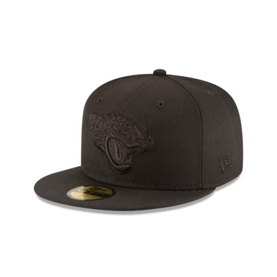 Sapca New Era Jacksonville Jaguars NFL Black On Black 59FIFTY Fitted - Negrii